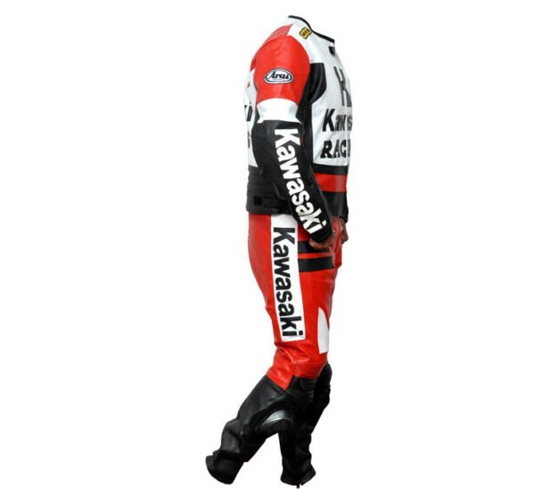 Kawasaki Men Motorbike Leather Jacket