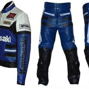 Kawasaki Men Motorbike Leather Jacket