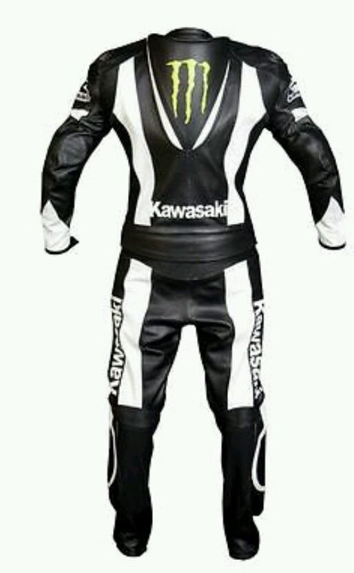 Kawasaki Men Motorbike Leather Jacket