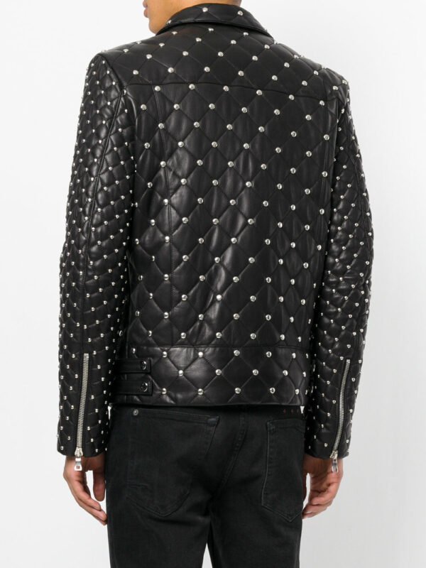 Men Leather Studded Jacket