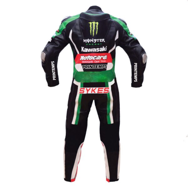 Kawasaki Men Motorbike Leather Jacket