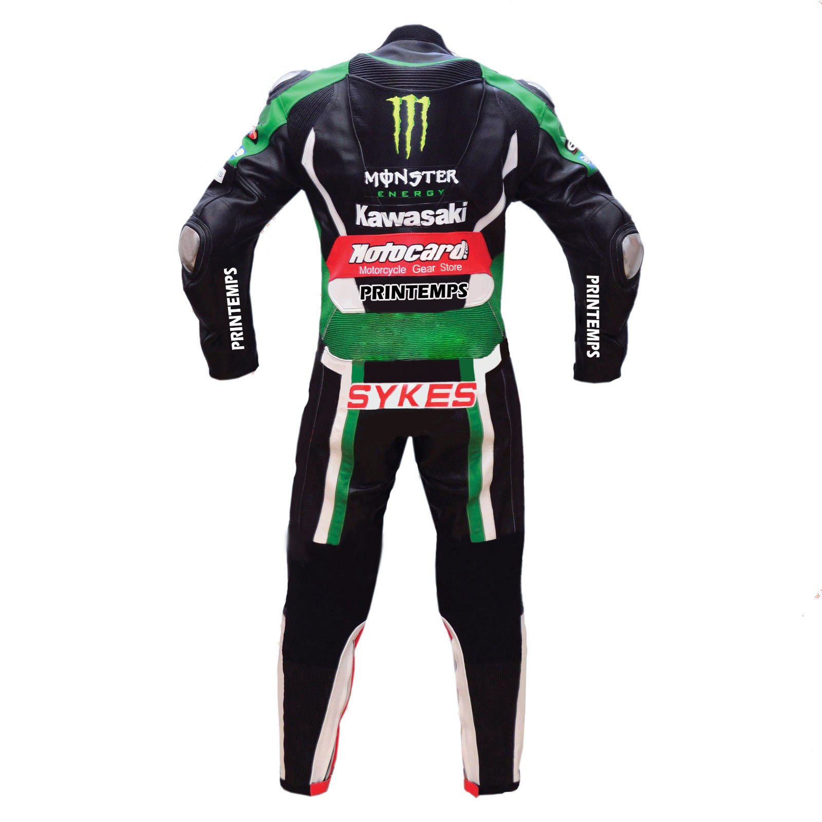 Kawasaki Men Motorbike Leather Jacket