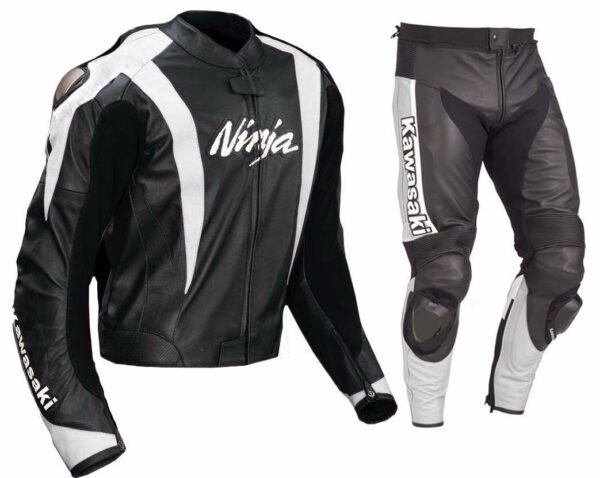 Kawasaki Men Motorbike Leather Jacket