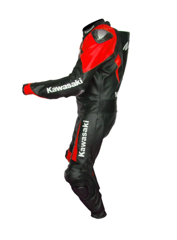 Kawasaki Men Motorbike Leather Jacket