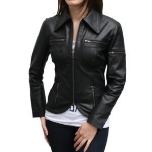Women Leather Fashion Jacket