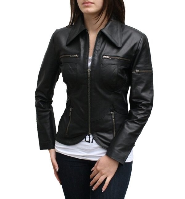 Women Leather Fashion Jacket