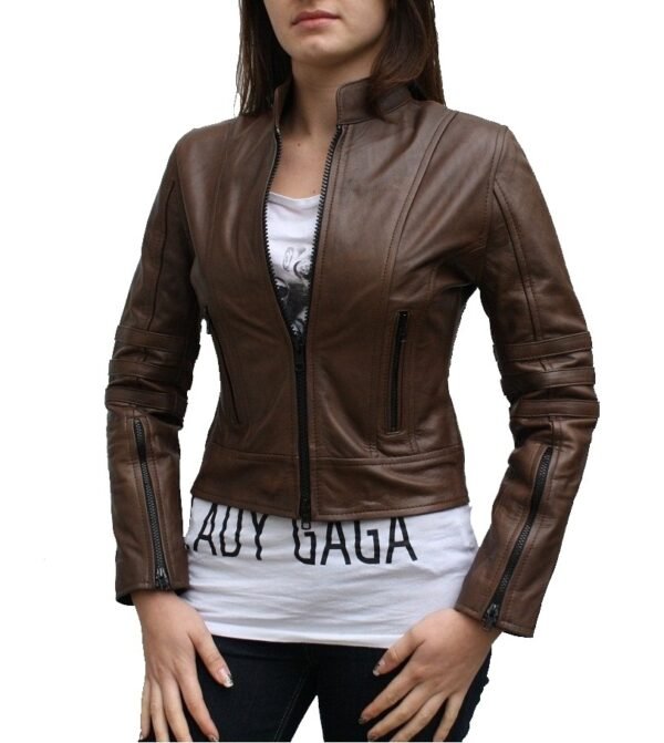 Women Leather Fashion Jacket