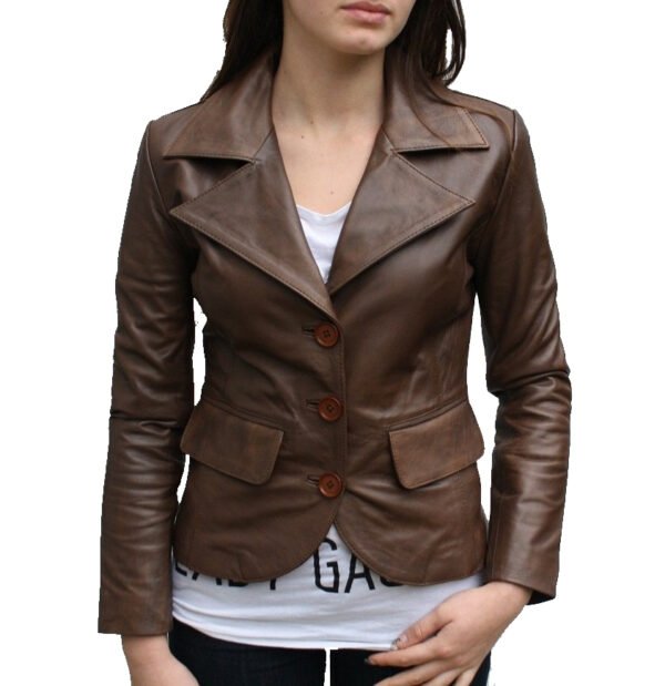Women Leather Fashion Jacket