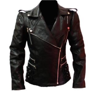Women Motorbike Leather Jacket