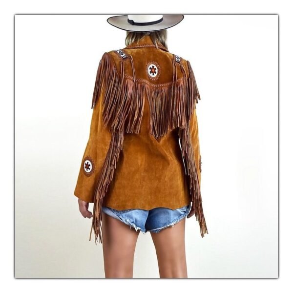 Women Leather Western Jacket
