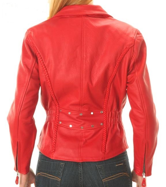 Women Motorbike Leather Jacket
