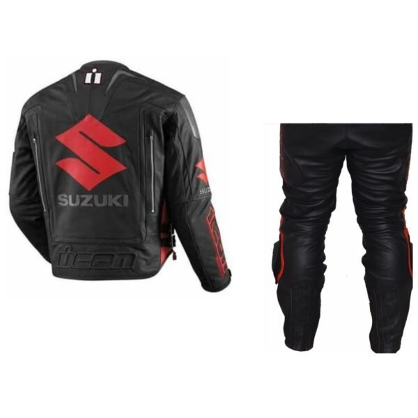 Suzuki Men Motorbike Leather Suit