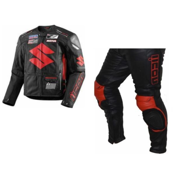 Suzuki Men Motorbike Leather Suit