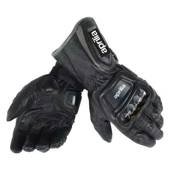 Aprilia Men Motorbike Leather Gloves
