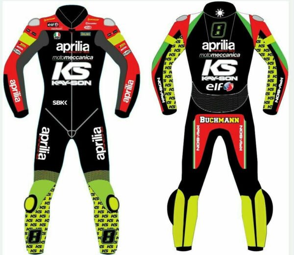 Aprilia Men Motorbike Leather Suit