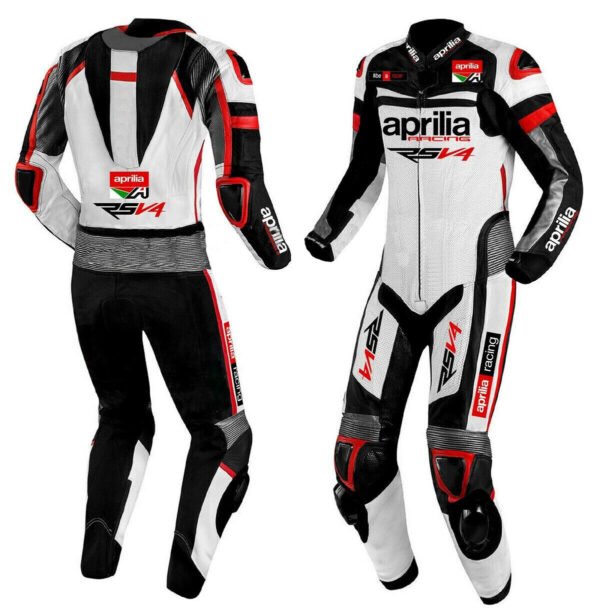 Aprilia Men Motorbike Leather Suit