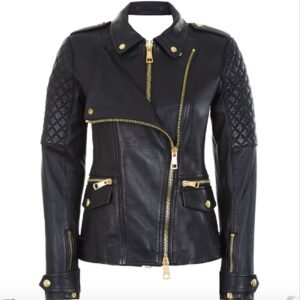 Women Motorbike Leather Jacket