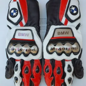 BMW Men Motorbike Leather Gloves