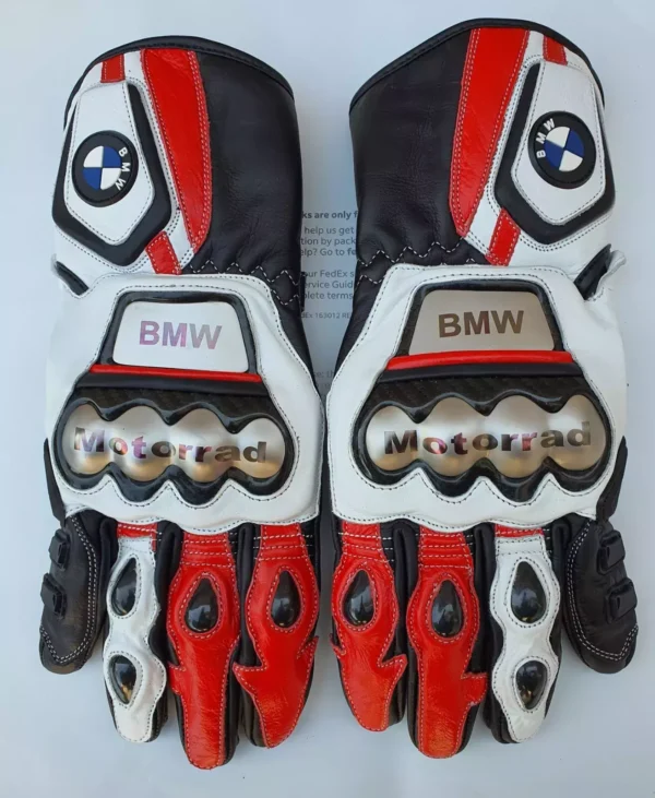 BMW Men Motorbike Leather Gloves