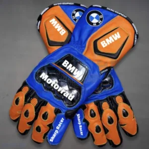 BMW Men Motorbike Leather Gloves