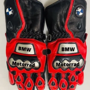 BMW Men Motorbike Leather Gloves