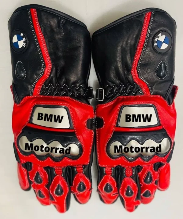 BMW Men Motorbike Leather Gloves