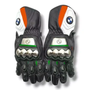 BMW Men Motorbike Leather Gloves