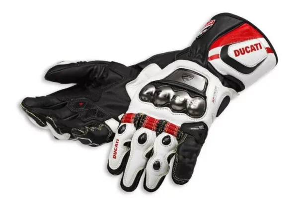 Ducati Men Motorbike Leather Gloves