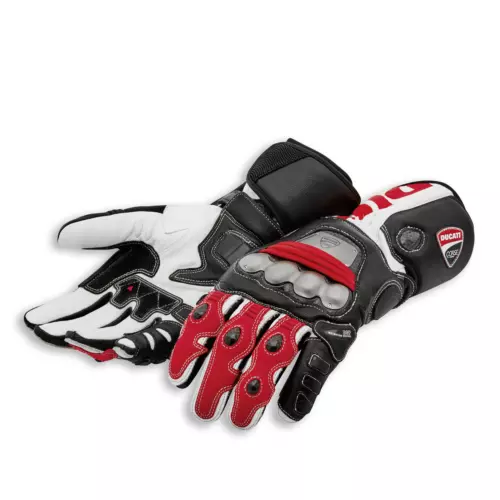 Ducati Men Motorbike Leather Gloves