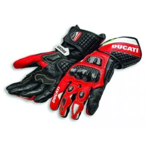 Ducati Men Motorbike Leather Gloves