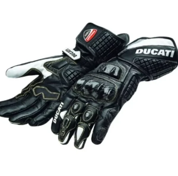 Ducati Men Motorbike Leather Gloves