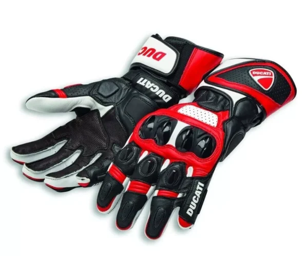 Ducati Men Motorbike Leather Gloves