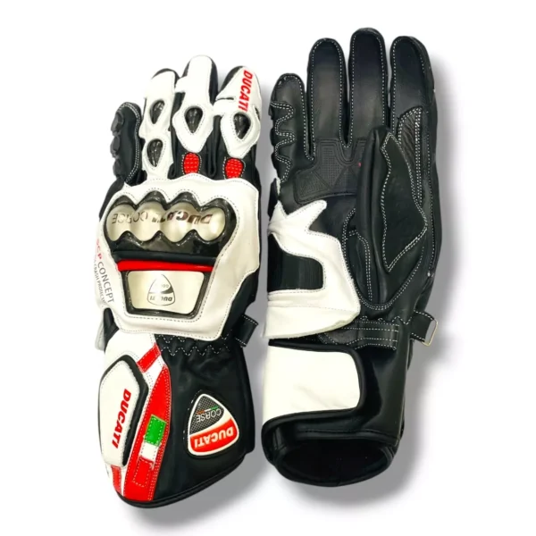 Ducati Men Motorbike Leather Gloves