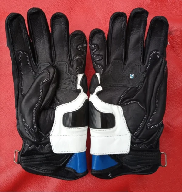 Suzuki Men Motorbike Leather Gloves