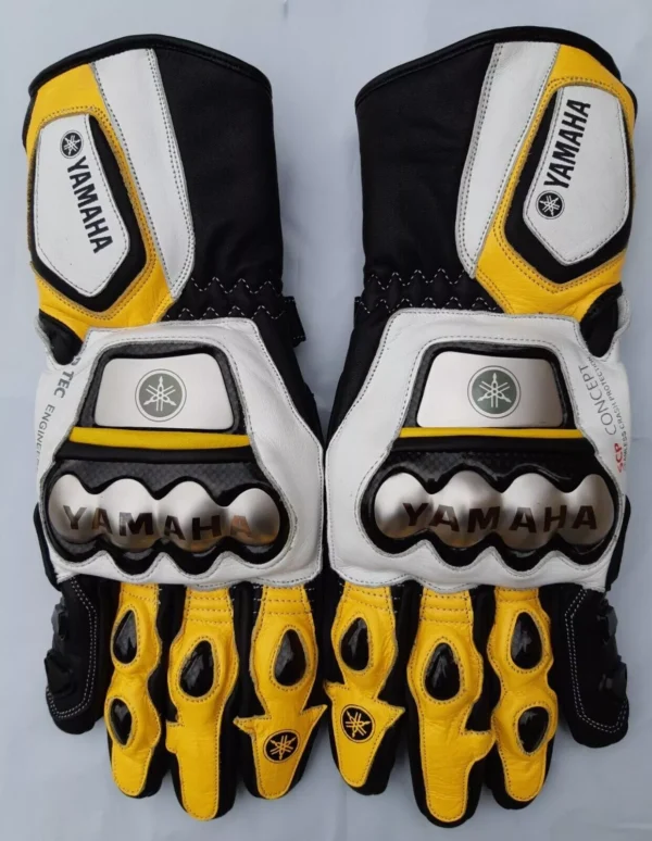 Yamaha Ninja Men Motorbike Leather Gloves