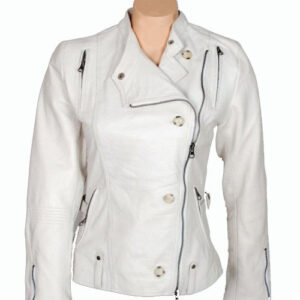 Women Motorbike Leather Jacket