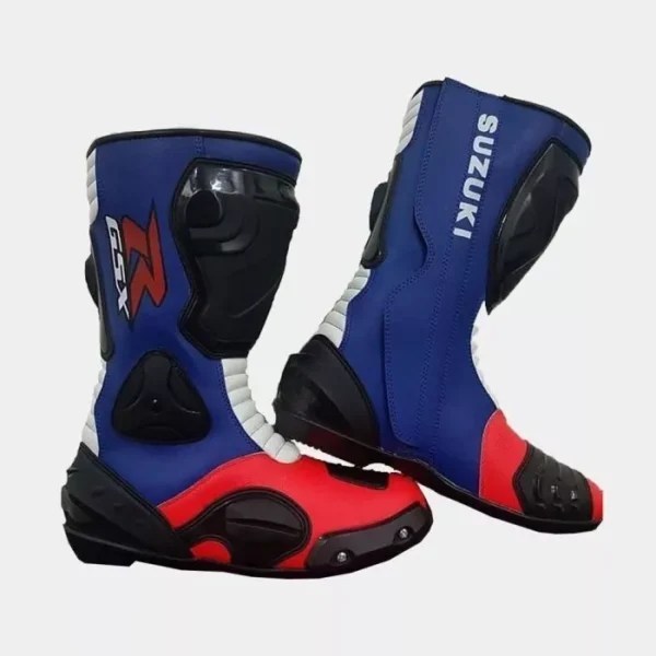men motorbike leather boots