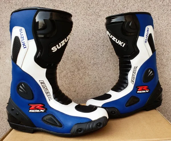 men motorbike leather boots